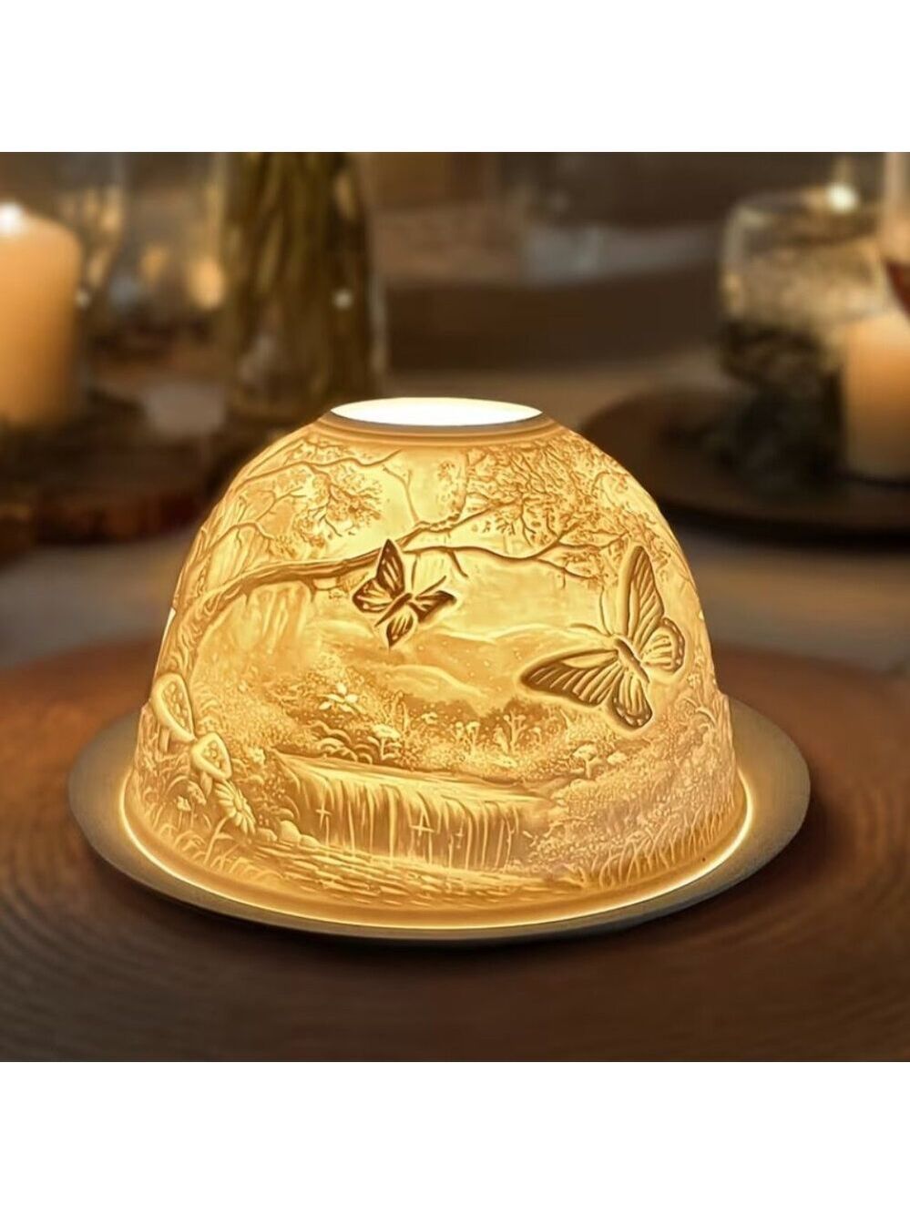 Woodland Butterfly Fairy Lamp Lithophane